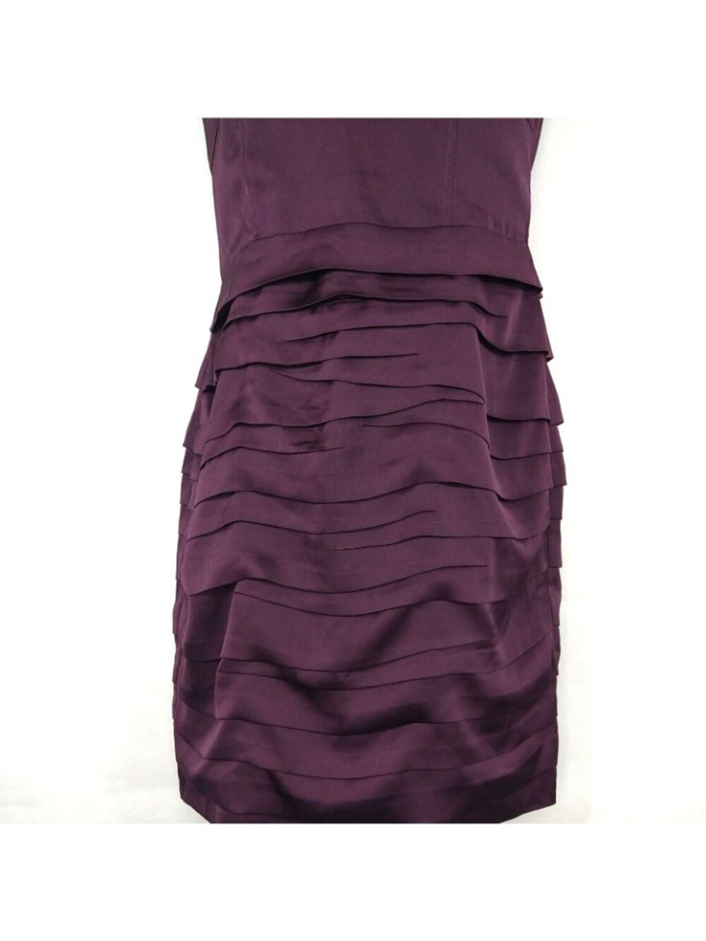 Express Strapless Mini Sheath Dress Cocktail Party Women Size 0 Purple/Red NEW - Picture 2 of 8